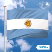 Vlag Argentinie 200x300cm - Glanspoly