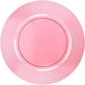 Dinerbord - Ontbijtbord - Plastic Bord Summer Roze - Ø 33cm - Kunststof