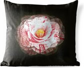 Buitenkussens - Tuin - Stilleven roze camelia - 60x60 cm