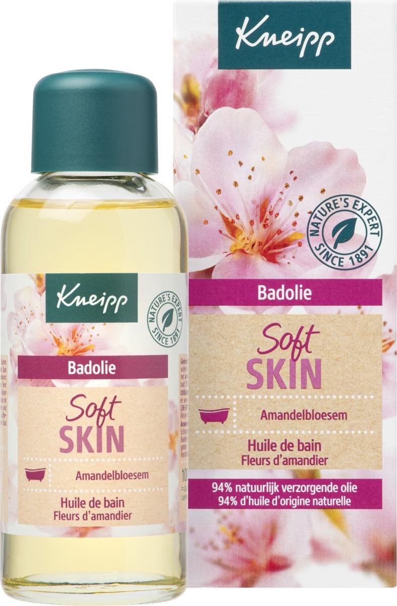 Kneipp Soft Skin - Badolie - Amandelbloesem - Intensief voedend - Rustgevende bloemige geur - Voor alle huidtypen en in het bijzonder geschikt voor de droge en gevoelige huid - Vegan - 1 st - 100 ml