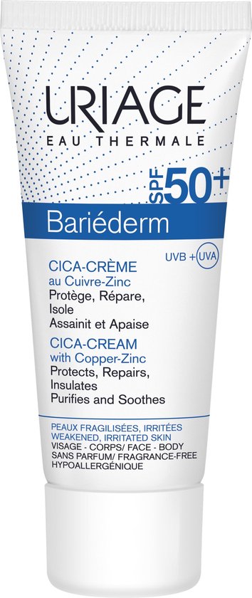 Uriage Dagcrème Bariéderm Cica-Crème SPF50+ | bol