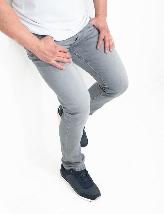 Indicode - heren jeans grijs - wash - Indigo flex denim - L34 | bol.com