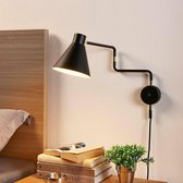 Lindby - LED wandlamp - 1licht - metaal - H: 35.5 cm - E14 - , gepolijst messing - Inclusief lichtbron