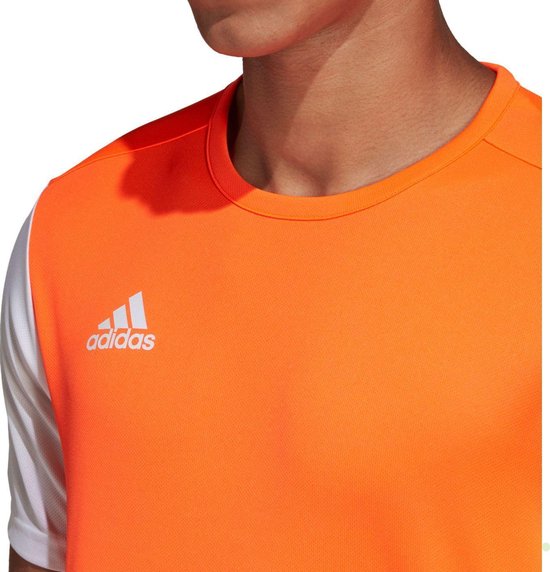 Adidas Estro 19 Shirt Korte Mouw Heren - Solar Orange | Maat: XS