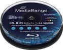 Mediarange Bluray 25gb 10pcs Bd-r Spindel Inkjet Print. 4x