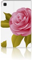 Bookcase Hoesje Geschikt voor Samsung Galaxy Tab A7 (2020) Hoesje met Standaard Roses