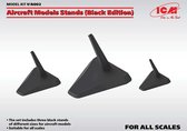 ICM A002 Aircraft Model Stands - Black Edition - for 1:144, 1:72, 1:48 & 1:32 Houder