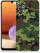 GSM Hoesje Samsung Galaxy A32 4G | A32 5G Enterprise Editie Smartphonehoesje Camouflage