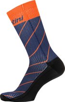 Santini Dinamo  Medium Profile Printed Socks Blauw - Maat XS/S