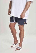 Urban Classics Zwemshorts -4XL- Retro Blauw/Wit