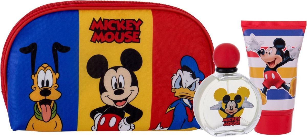 Mickey Mouse & Friends Geschenkset - Eau de Toilette 50 ml & Douchegel 100 ml - Met Toilettas