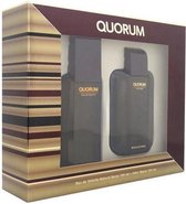 QUORUM by Antonio Puig   - Gift Set - 100 ml Eau De Toilette Spray + 100 ml After Shave