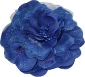 Haarbloem / Corsage Cobalt Blauw