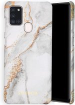 Selencia Maya Fashion Backcover Samsung Galaxy A21s hoesje - Marble Stone