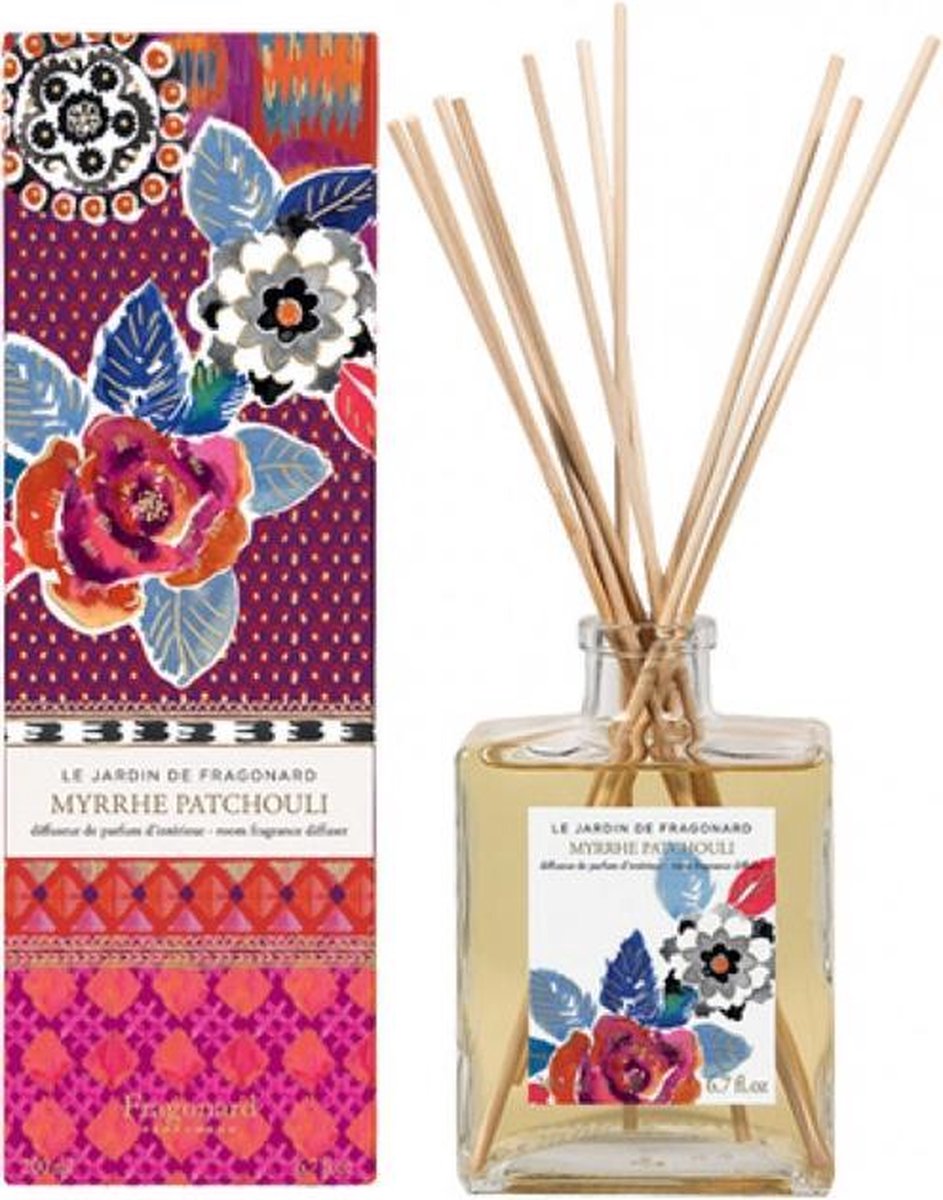 Fragonard Geurstokjes Home Fragrance Myrrhe Patchouli Room Diffuser & 10 Sticks