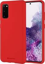 Samsung Galaxy S20 Hoesje - Soft Feeling Case - Back Cover - Rood