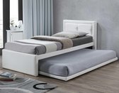 Poldimar - Bed met onderschuifbed Rodan - 90x200 - Wit
