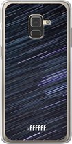 Samsung Galaxy A8 (2018) Hoesje Transparant TPU Case - Moving Stars #ffffff