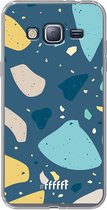 Samsung Galaxy J3 (2016) Hoesje Transparant TPU Case - Terrazzo N°7 #ffffff