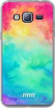 Samsung Galaxy J3 (2016) Hoesje Transparant TPU Case - Rainbow Tie Dye #ffffff