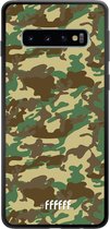 Samsung Galaxy S10 Hoesje TPU Case - Jungle Camouflage #ffffff