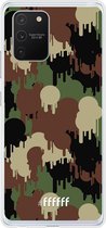 Samsung Galaxy S10 Lite Hoesje Transparant TPU Case - Graffiti Camouflage #ffffff