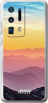 Huawei P40 Pro+ Hoesje Transparant TPU Case - Golden Hour #ffffff