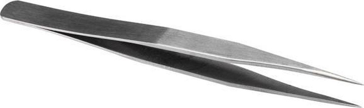 Goedkoopste Velleman Precisiepincet, roestvrij staal, lengte 11.2 cm, zilverkleurig