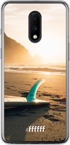 OnePlus 7 Hoesje Transparant TPU Case - Sunset Surf #ffffff