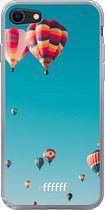 6F hoesje - geschikt voor iPhone 8 - Transparant TPU Case - Air Balloons #ffffff