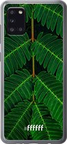 Samsung Galaxy A31 Hoesje Transparant TPU Case - Symmetric Plants #ffffff