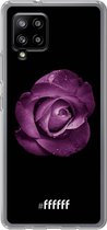 6F hoesje - geschikt voor Samsung Galaxy A42 -  Transparant TPU Case - Purple Rose #ffffff