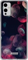 6F hoesje - geschikt voor OnePlus 9 -  Transparant TPU Case - Jellyfish Bloom #ffffff