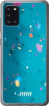 Samsung Galaxy A31 Hoesje Transparant TPU Case - Confetti #ffffff