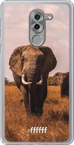 Honor 6X Hoesje Transparant TPU Case - Elephants #ffffff