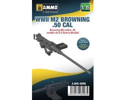 AMMO by Mig Jimenez Modelbouwpakket - AMMO MIG 8098 WWII M2 Browning .50 CAL Resin onderdeel - 1:35 - Modelbouw
