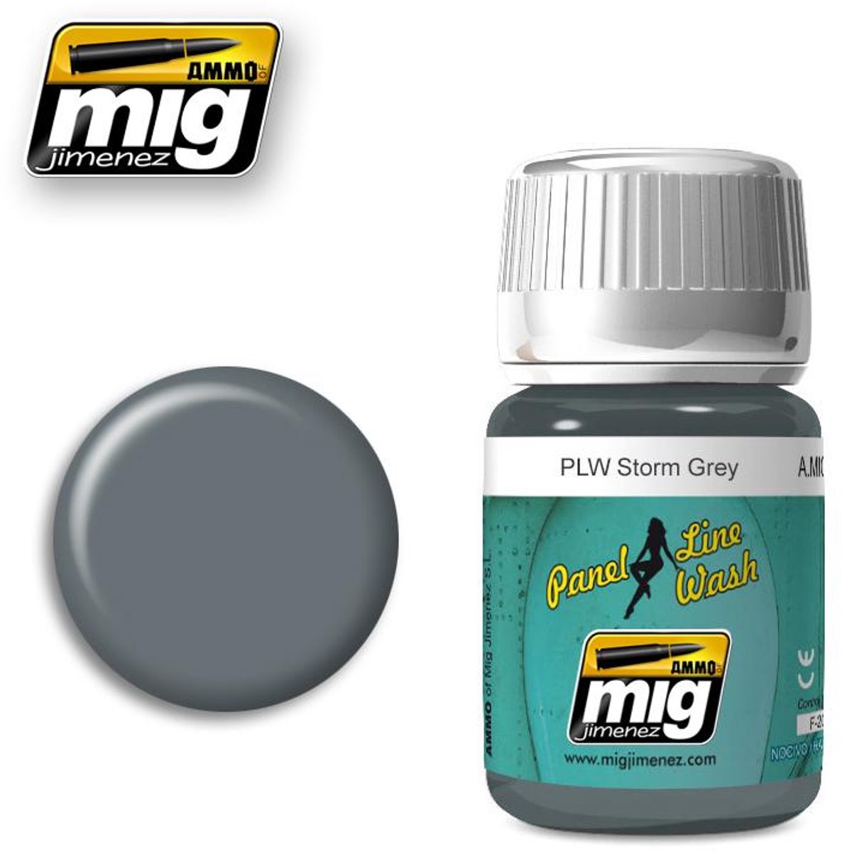 AMMO by Mig Jimenez Modelbouwdecoratie - MIG 1609 PLW Storm Grey Effecten potje