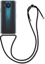 kwmobile telefoonhoesje compatibel met Nokia 8.3 - Hoesje met koord - Back cover in transparant