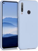 kwmobile telefoonhoesje voor Huawei P40 Lite E - Hoesje voor smartphone - Back cover in mat lichtblauw