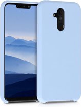 kwmobile telefoonhoesje voor Huawei Mate 20 Lite - Hoesje met siliconen coating - Smartphone case in mat lichtblauw