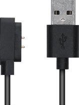 kwmobile USB-oplaadkabel voor Ticwatch GTX - kabel voor fitnesstracker - zwart