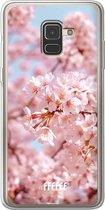 Samsung Galaxy A8 (2018) Hoesje Transparant TPU Case - Cherry Blossom #ffffff