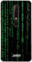 Nokia X6 (2018) Hoesje Transparant TPU Case - Hacking The Matrix #ffffff