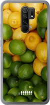 Xiaomi Redmi 9 Hoesje Transparant TPU Case - Lemon & Lime #ffffff