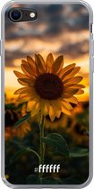 6F hoesje - geschikt voor iPhone SE (2020) - Transparant TPU Case - Sunset Sunflower #ffffff