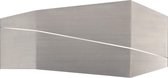 LED Wandlamp - Wandverlichting - Nitron Zorran - 13W - Warm Wit 3000K - Rechthoek - Mat Nikkel - Aluminium