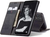 Caseme Samsung Galaxy A32 5G Retro Wallet Telefoonhoesje - Zwart