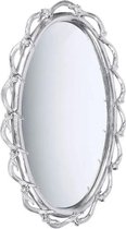 By Kohler Wandspiegel gewei rond zilver metaal 66x41x8cm (107918)