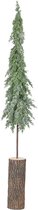 Kerstboom on trunc snowy groen 10x10xH120 cm foam