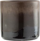 Cosy @ Home - Bloempot - Glazed bruin - 15x15xH16cm - Aardewerk